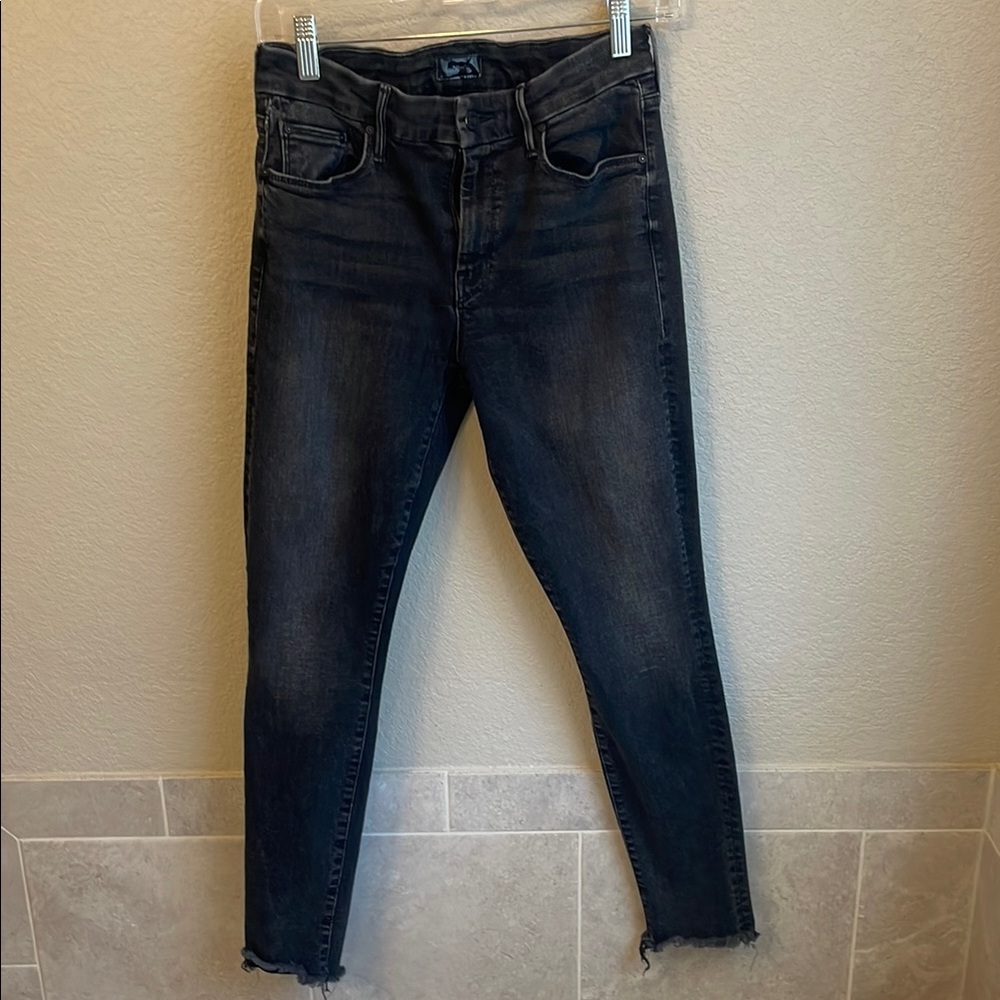 MOTHER The Looker Ankle Fray Skinny Jeans